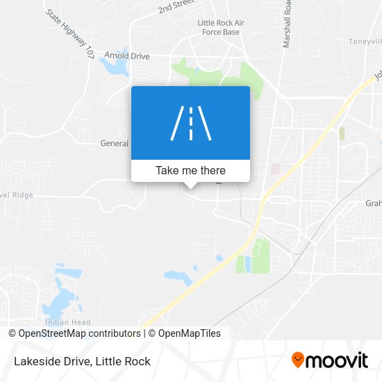 Mapa de Lakeside Drive