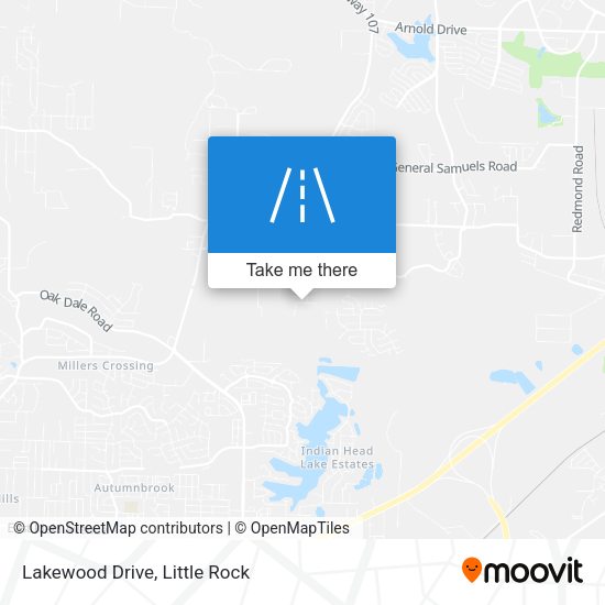 Lakewood Drive map