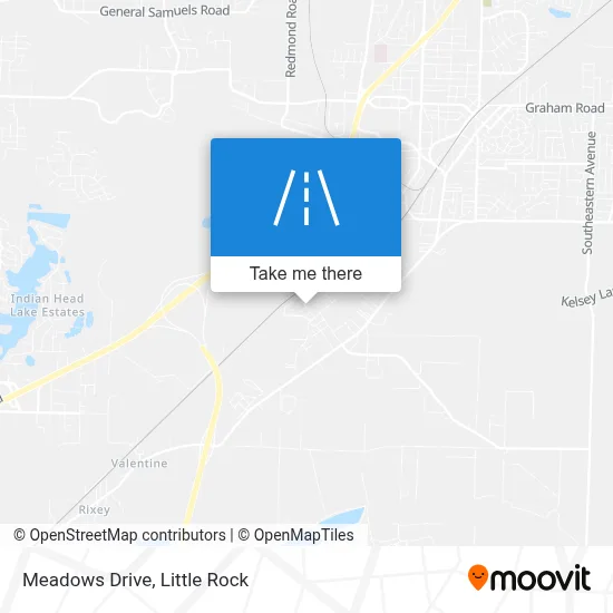 Meadows Drive map