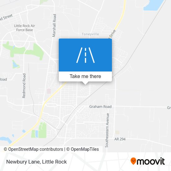 Newbury Lane map