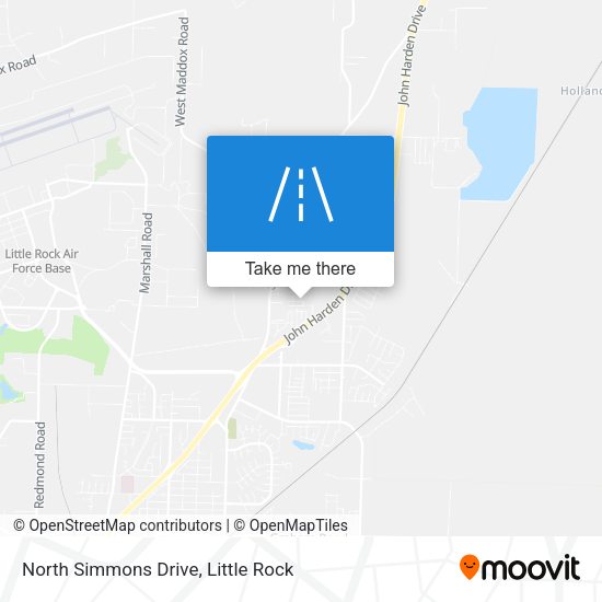 North Simmons Drive map