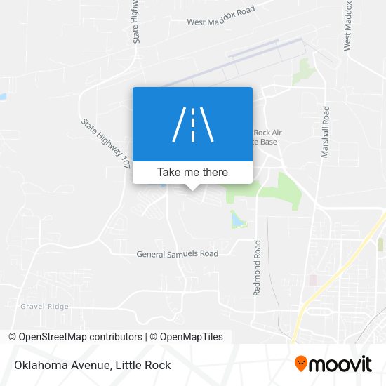 Oklahoma Avenue map