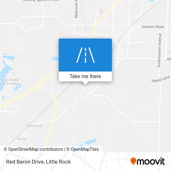 Red Baron Drive map