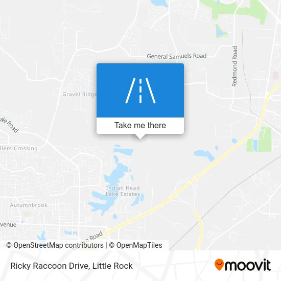 Ricky Raccoon Drive map