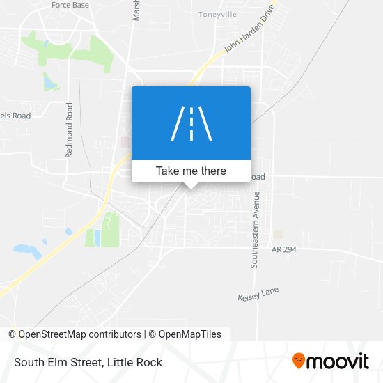 South Elm Street map