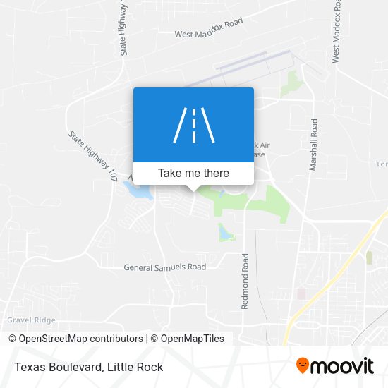 Texas Boulevard map