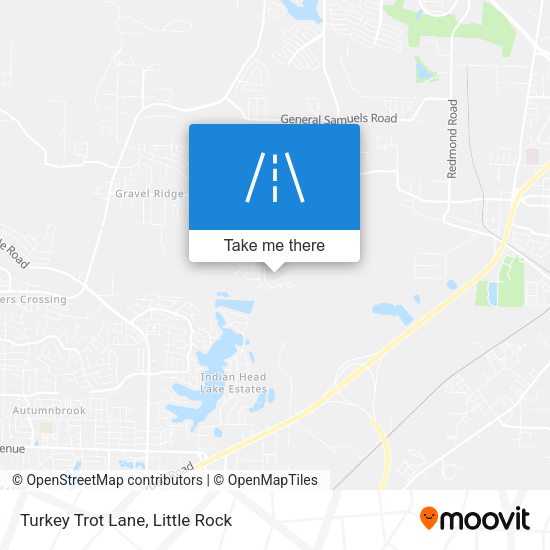 Mapa de Turkey Trot Lane