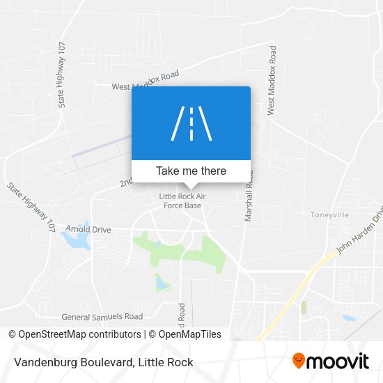 Mapa de Vandenburg Boulevard