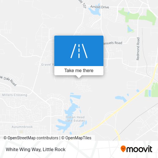 White Wing Way map