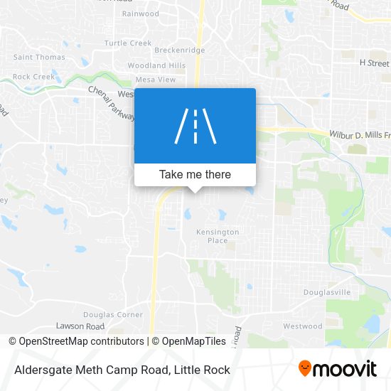 Mapa de Aldersgate Meth Camp Road