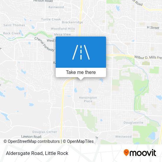 Aldersgate Road map