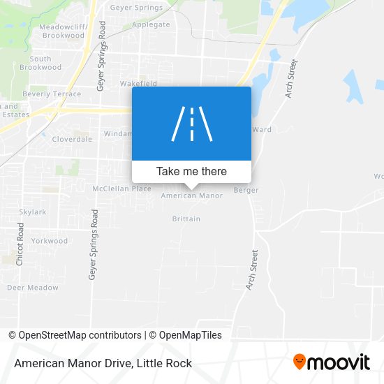 American Manor Drive map