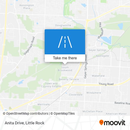 Anita Drive map