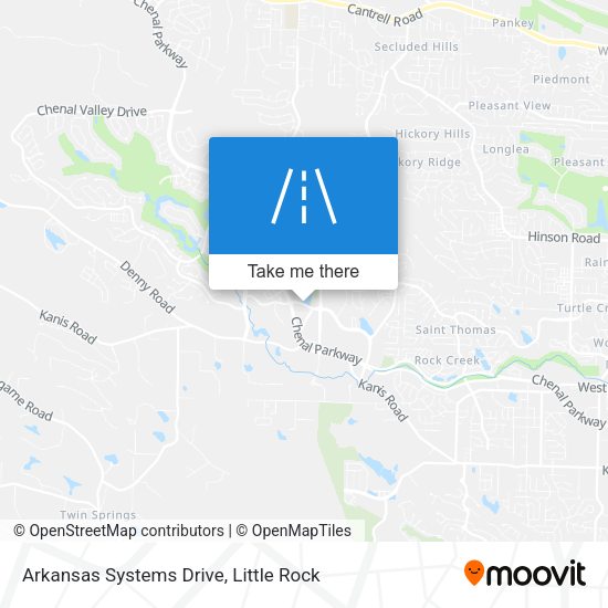Arkansas Systems Drive map
