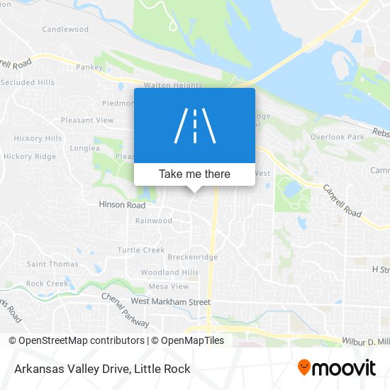 Mapa de Arkansas Valley Drive