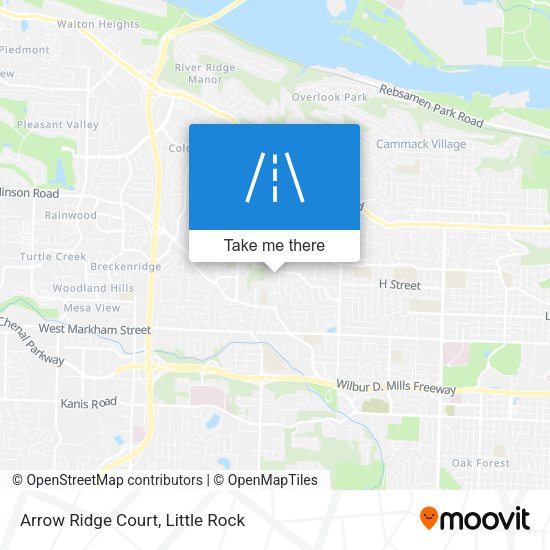 Mapa de Arrow Ridge Court