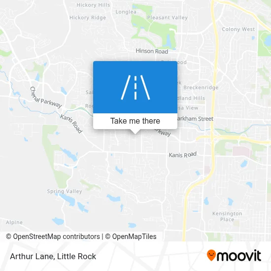 Arthur Lane map