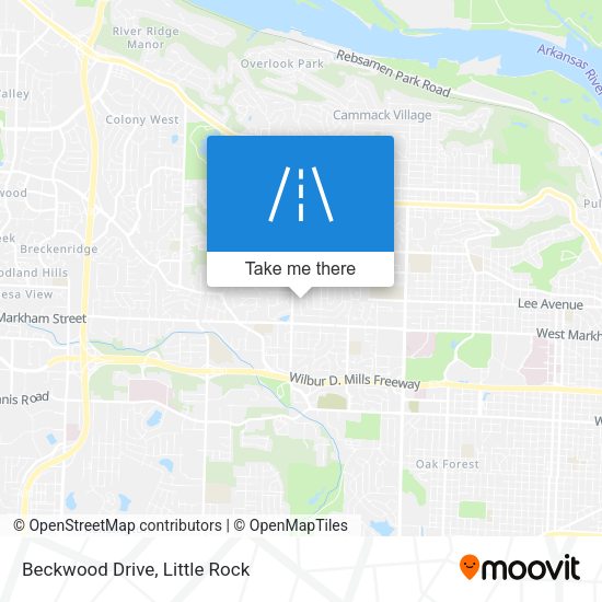 Mapa de Beckwood Drive