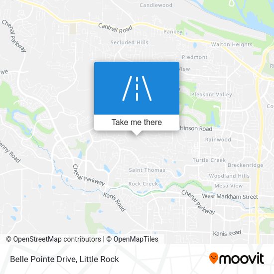 Belle Pointe Drive map