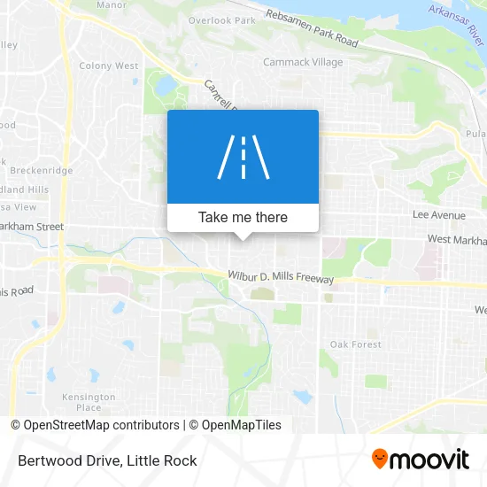 Bertwood Drive map