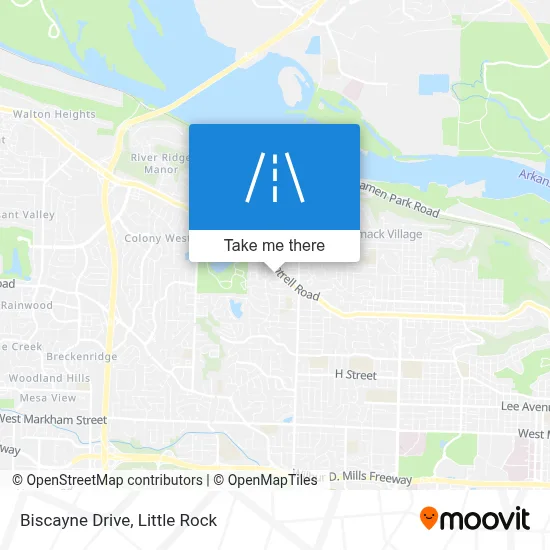 Biscayne Drive map