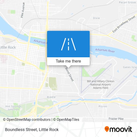 Mapa de Boundless Street