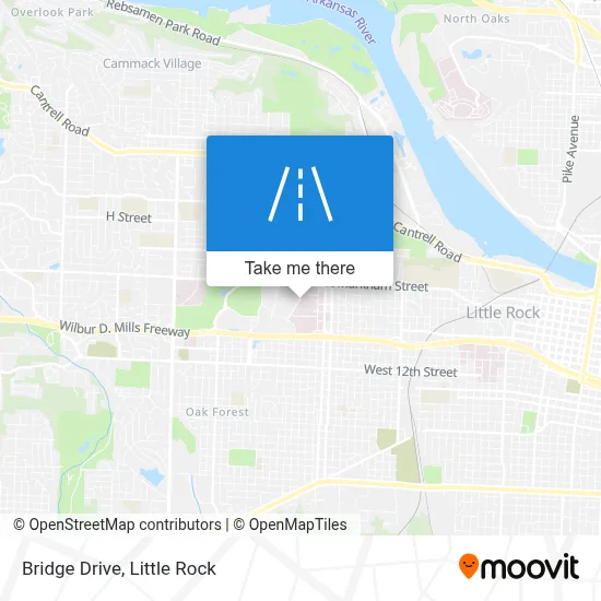 Bridge Drive map