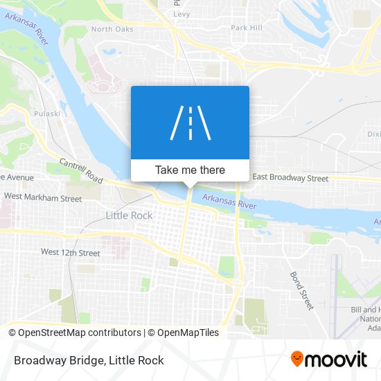 Broadway Bridge map