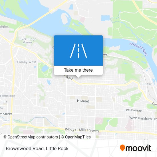 Mapa de Brownwood Road