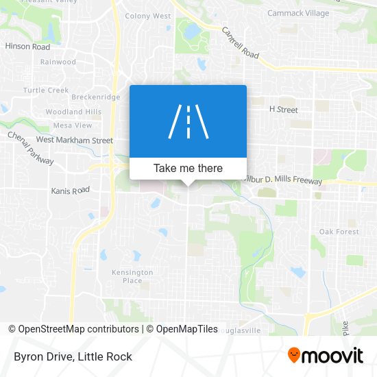 Mapa de Byron Drive