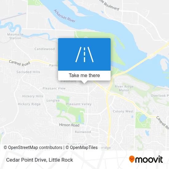 Cedar Point Drive map