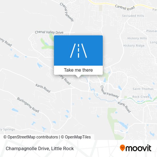 Champagnolle Drive map