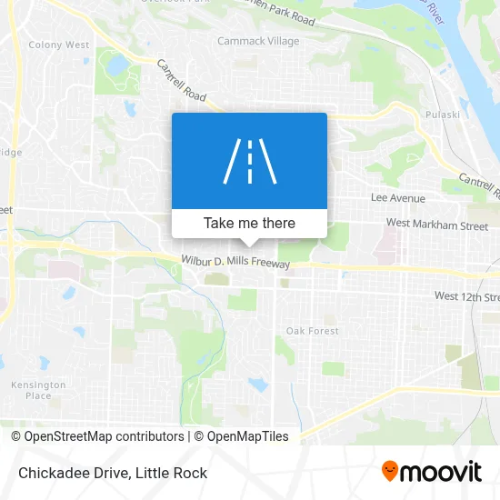 Chickadee Drive map