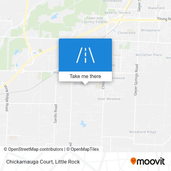 Mapa de Chickamauga Court