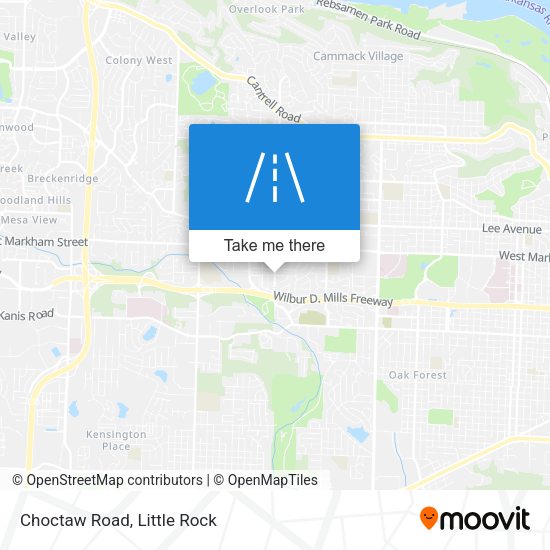 Mapa de Choctaw Road