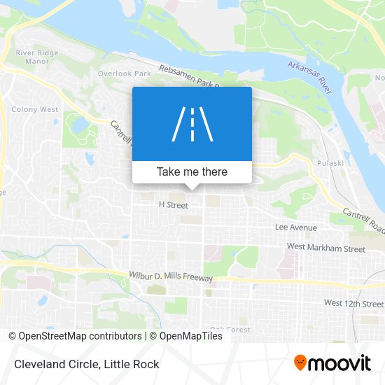 Mapa de Cleveland Circle