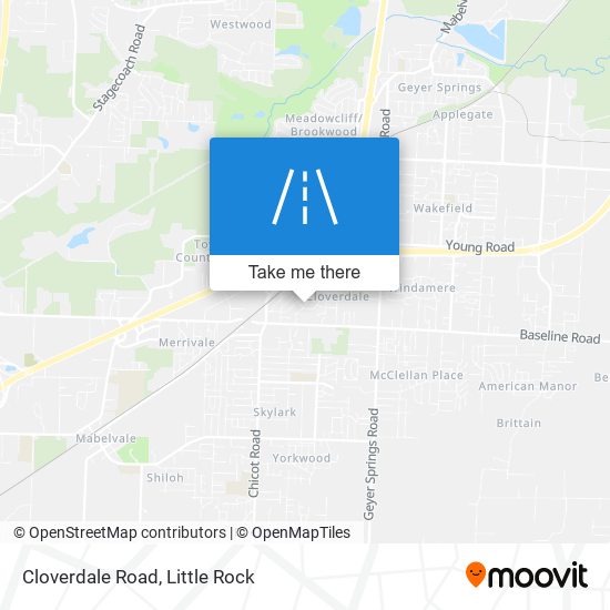 Mapa de Cloverdale Road