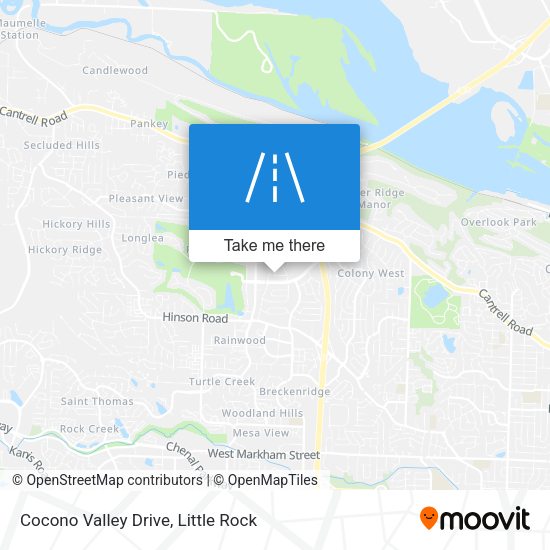 Cocono Valley Drive map