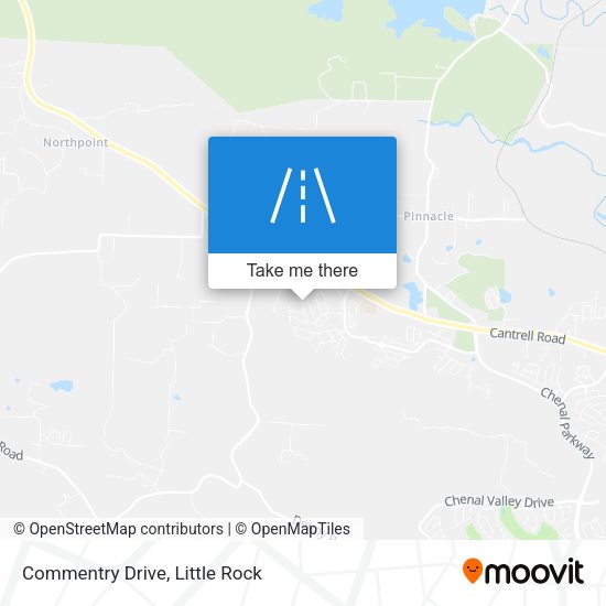 Commentry Drive map