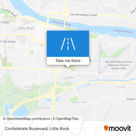 Mapa de Confederate Boulevard