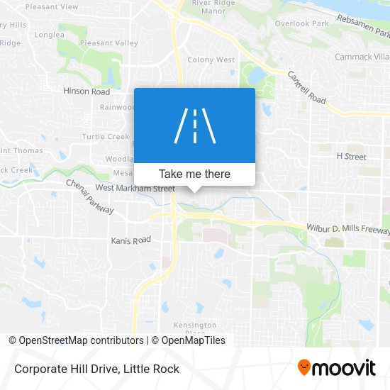 Mapa de Corporate Hill Drive