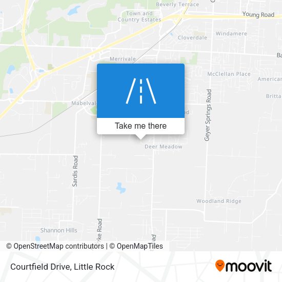 Mapa de Courtfield Drive