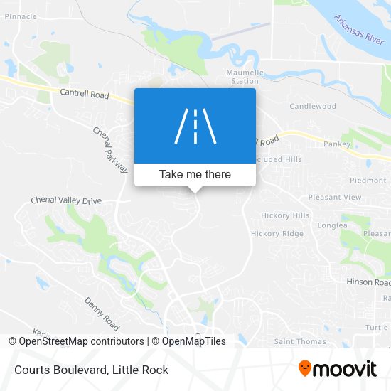 Courts Boulevard map