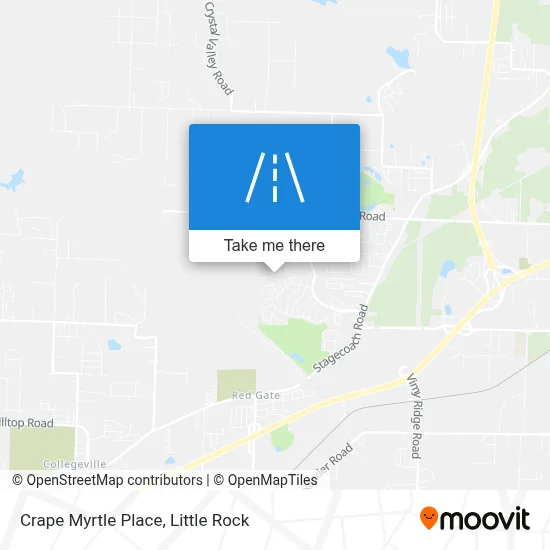 Crape Myrtle Place map