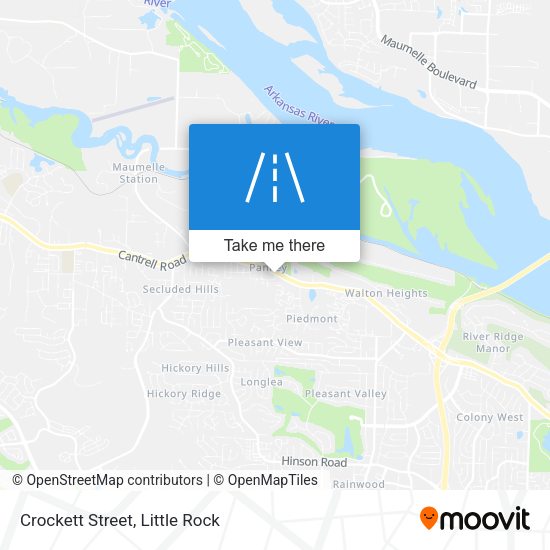 Crockett Street map