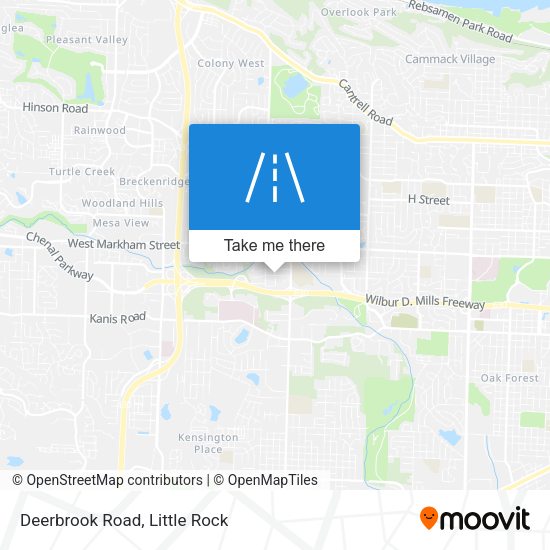 Mapa de Deerbrook Road
