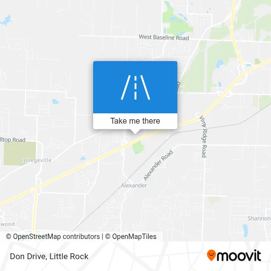 Don Drive map
