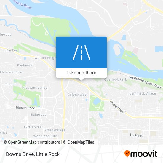Downs Drive map
