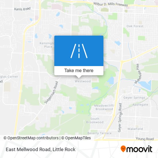 East Mellwood Road map