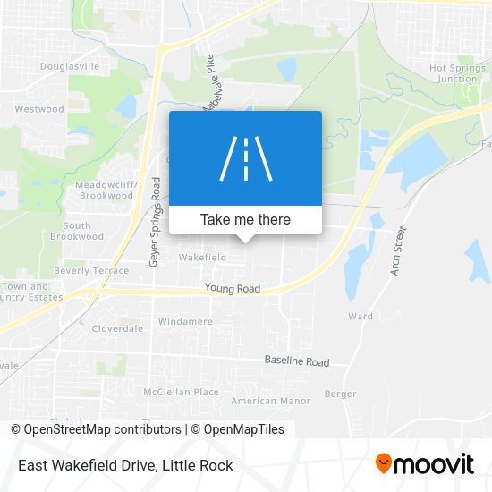 Mapa de East Wakefield Drive